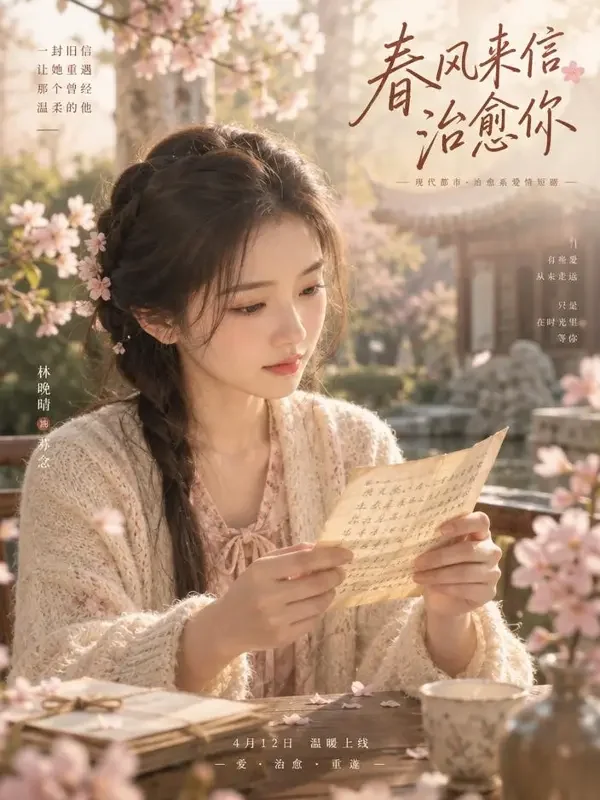 短剧《春天的旧信》封面 - 黄果短剧首页